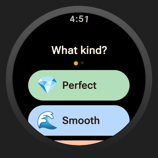 Diaroo type on Wear OS, with sample data and official product artwork.